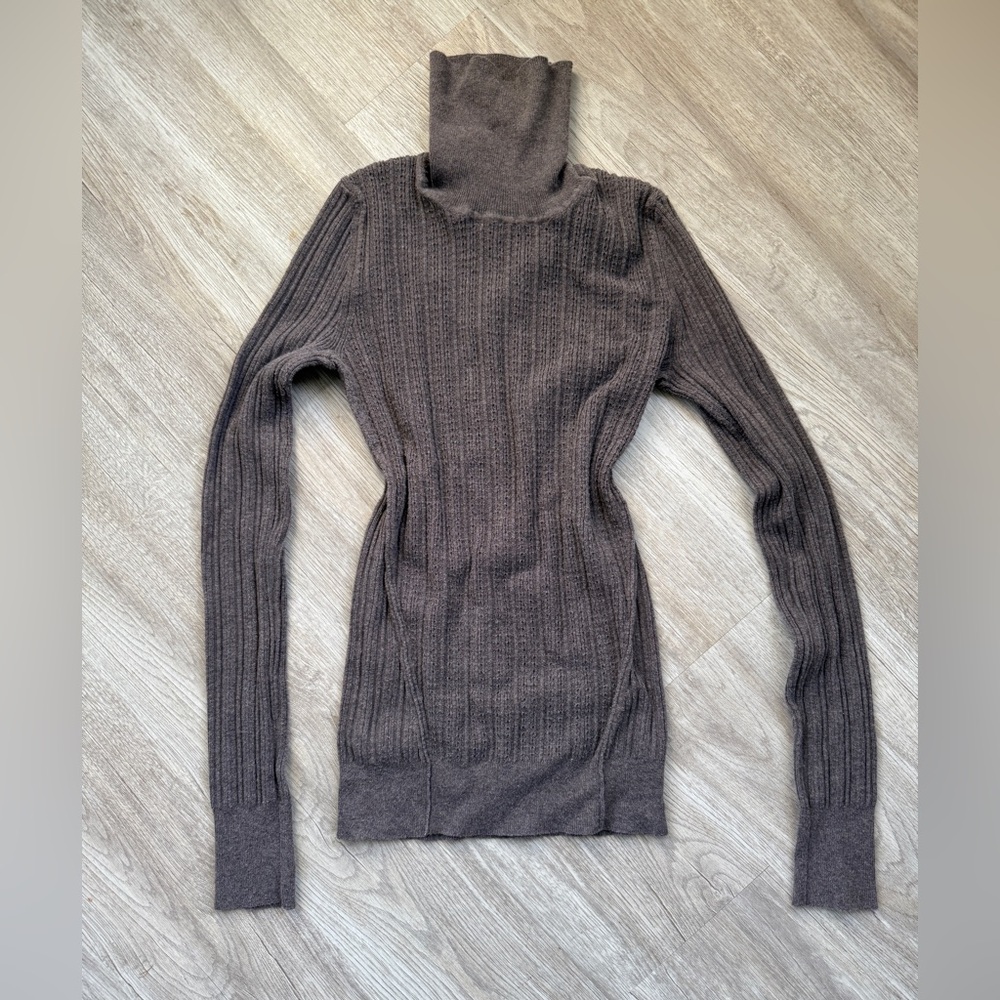 Moda International Dark Brown Turtleneck Sweater